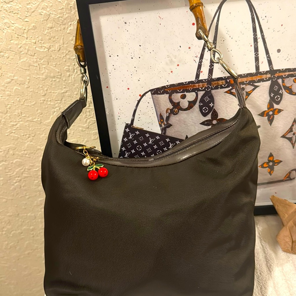 Gucci Tom Ford Shoulder Bag with Cherry Accent